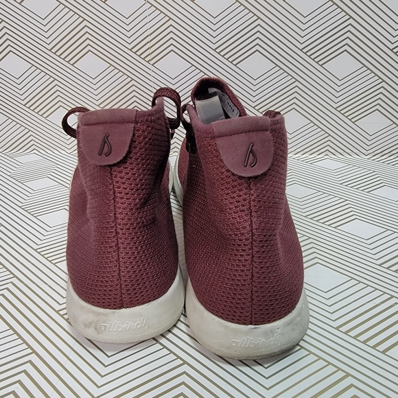 Allbirds - Hi Top Tree Toppers Burgundy Wool Shoes - Men's Size 13 Lace-up. - Picture 4 of 8